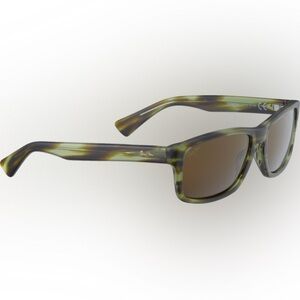 Maui Jim McGregor Point Ecaille Vert Olive Mat Bronze HCL